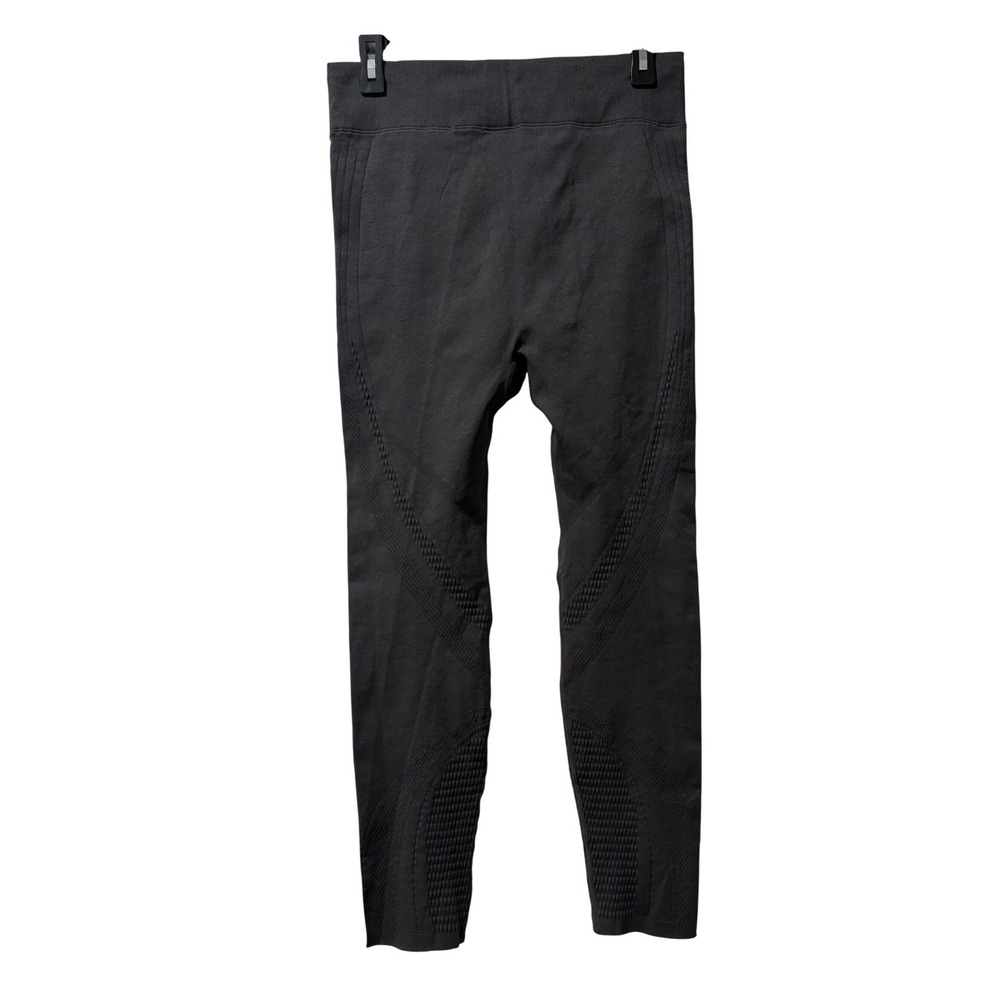 Fabletics Gray‎ Seamless Mesh Pointelle High Waisted Leggings